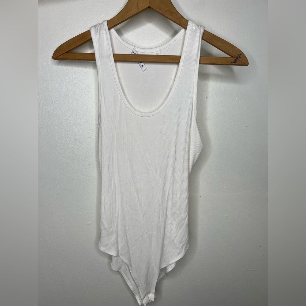 Mangopop Racerback Ribbed Bodysuit